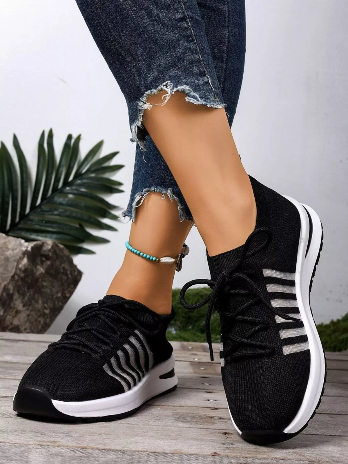 Round Toe Lace Up Athletic - Lilixa.store