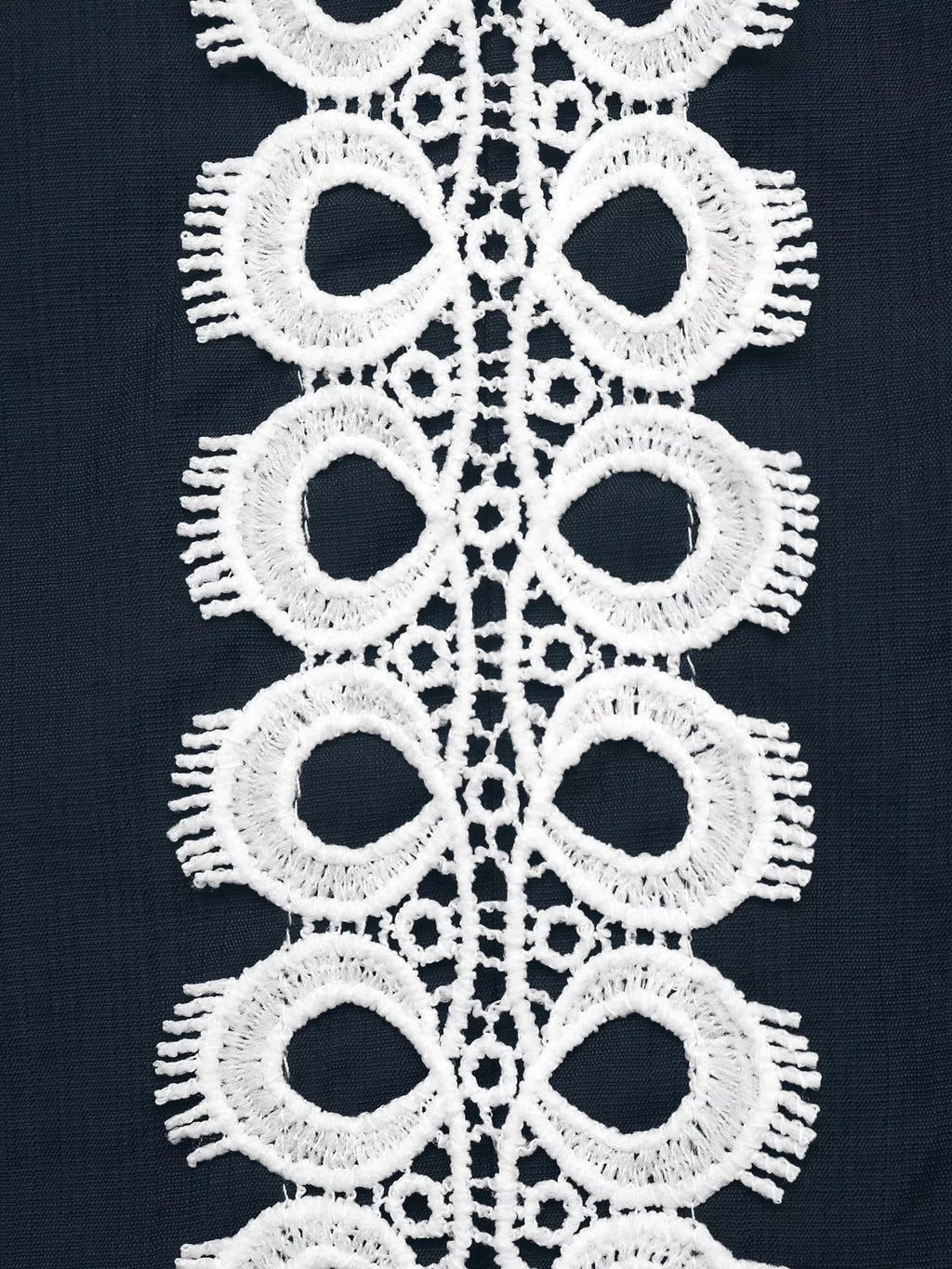 Lace Trim Long Sleeves Blouse - Lilixa.store