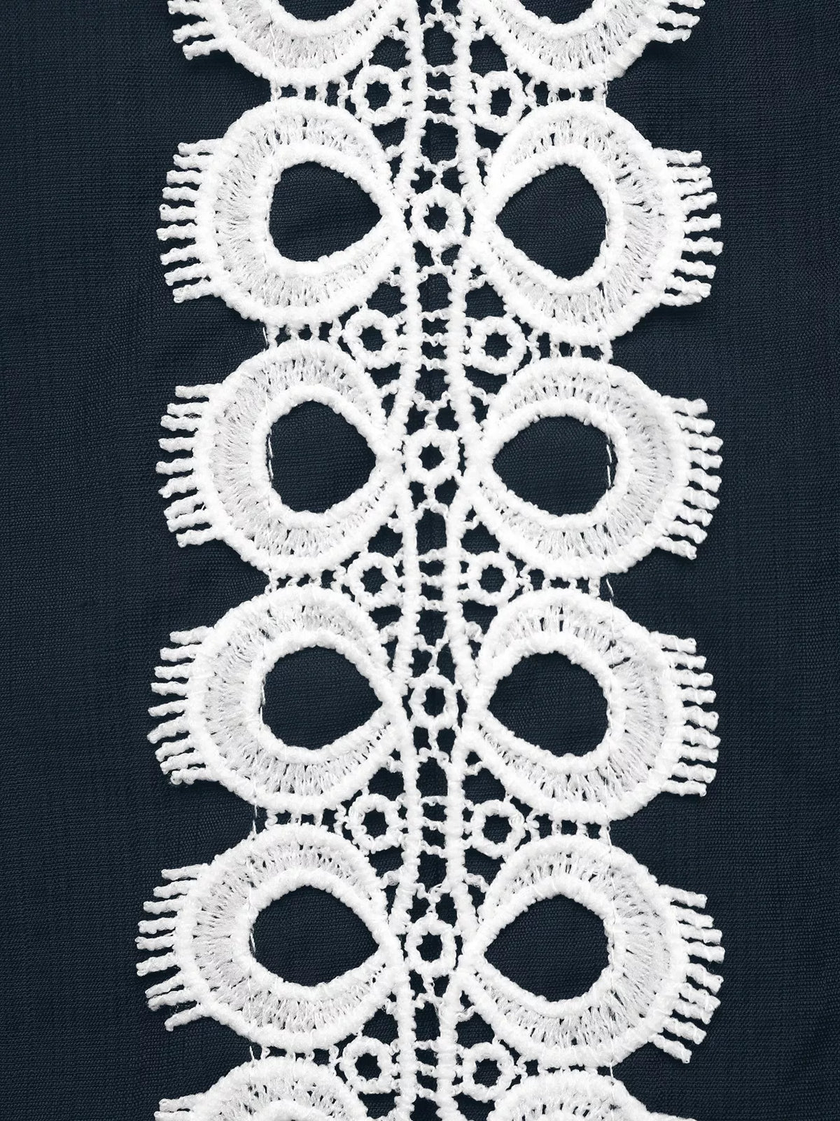 Lace Trim Long Sleeves Blouse - Lilixa.store