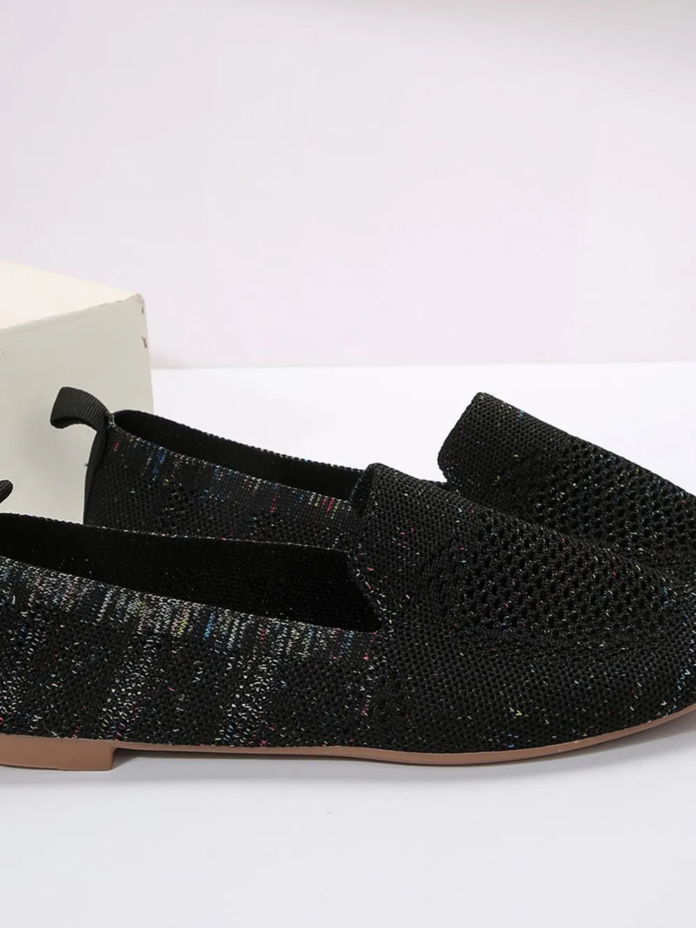 Square Toe Flat Slip-Ons, view 4