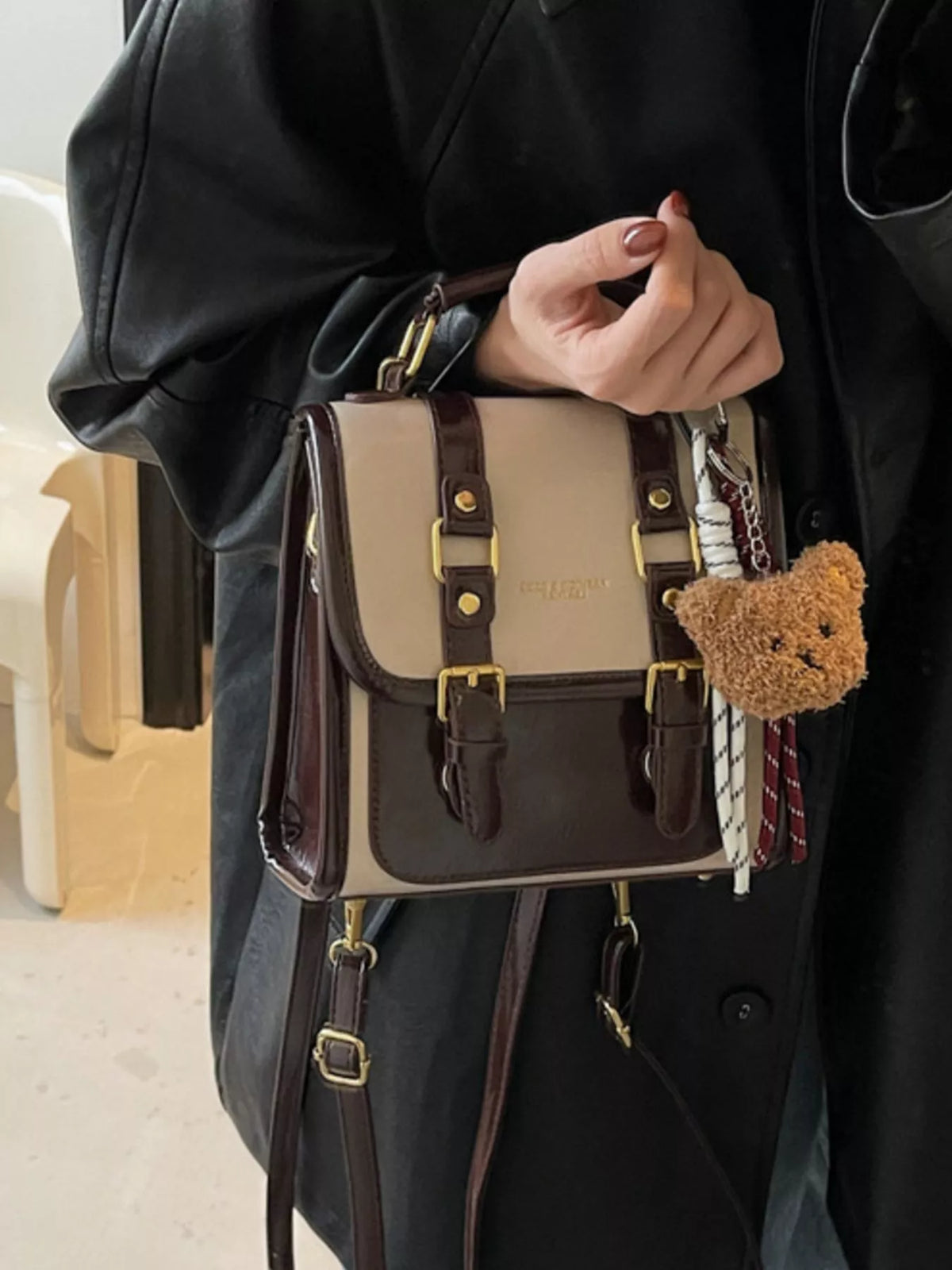 Buckle Flap Backpack Bag - Lilixa.store