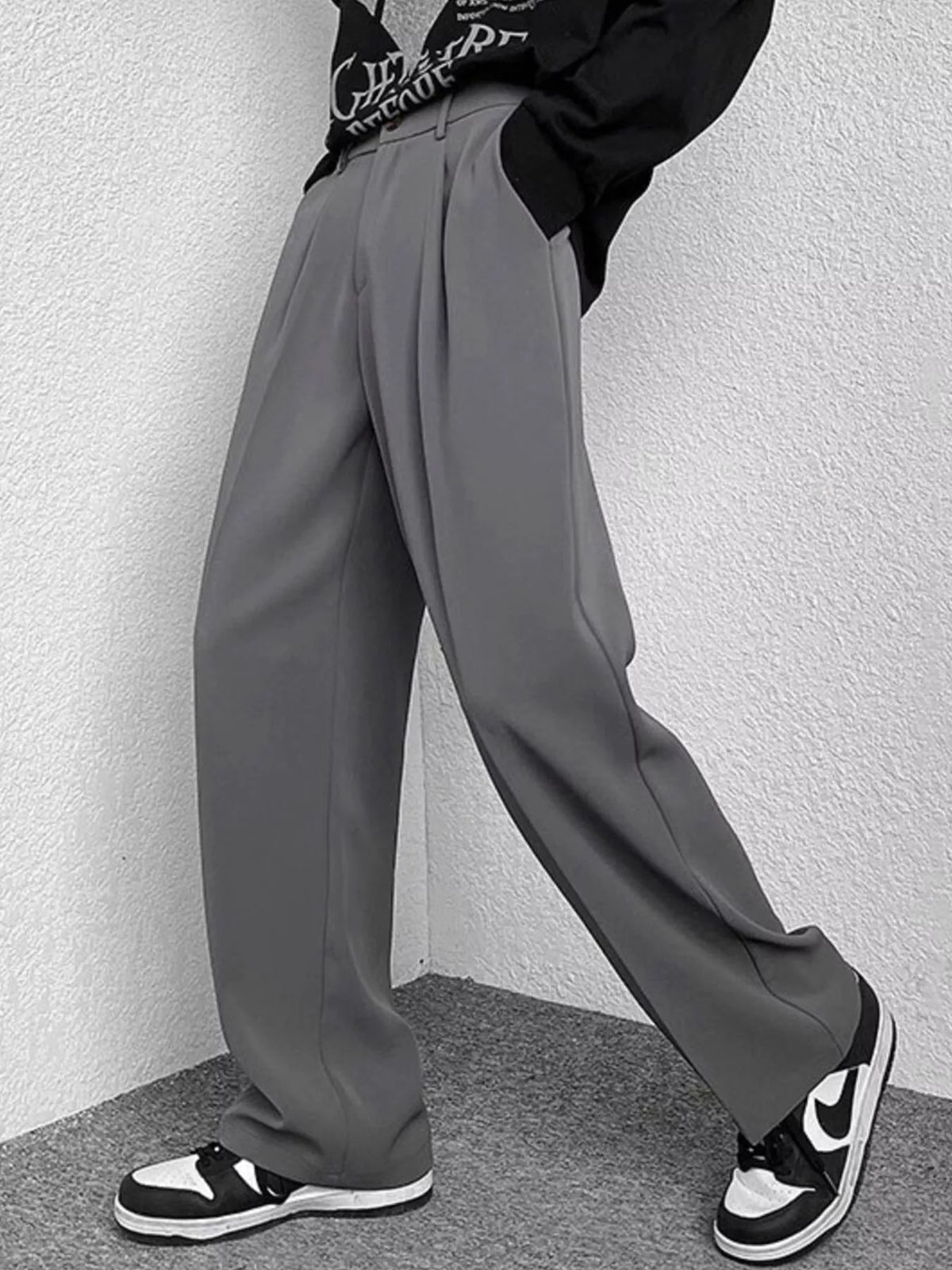 Men's Full Size Wide-Leg Casual Pants Plus Size, view 3