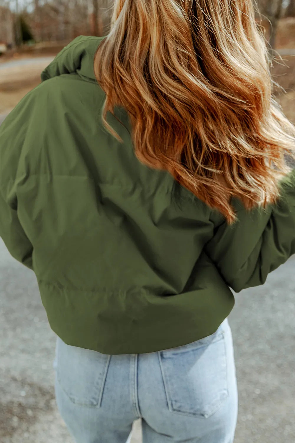 Zip Up Collared Neck Coat with Pockets - Lilixa.store