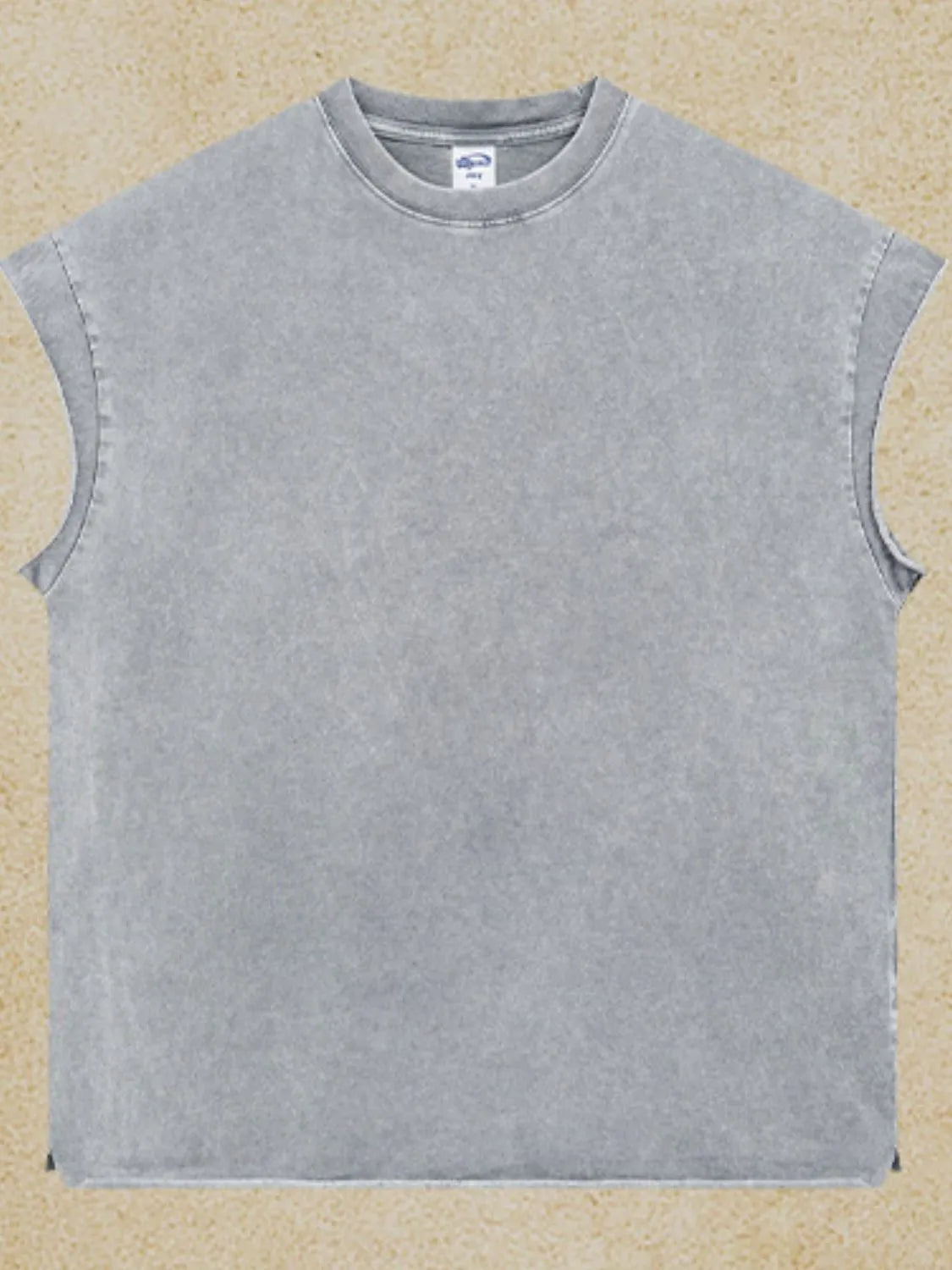 Men's Washed Round Neck Tank - Lilixa.store