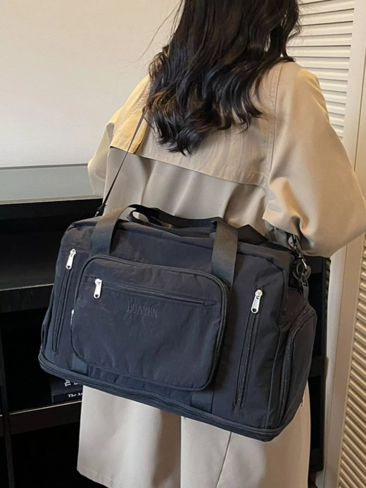 Canvas Duffel Bag with Multiple Pockets - Lilixa.store