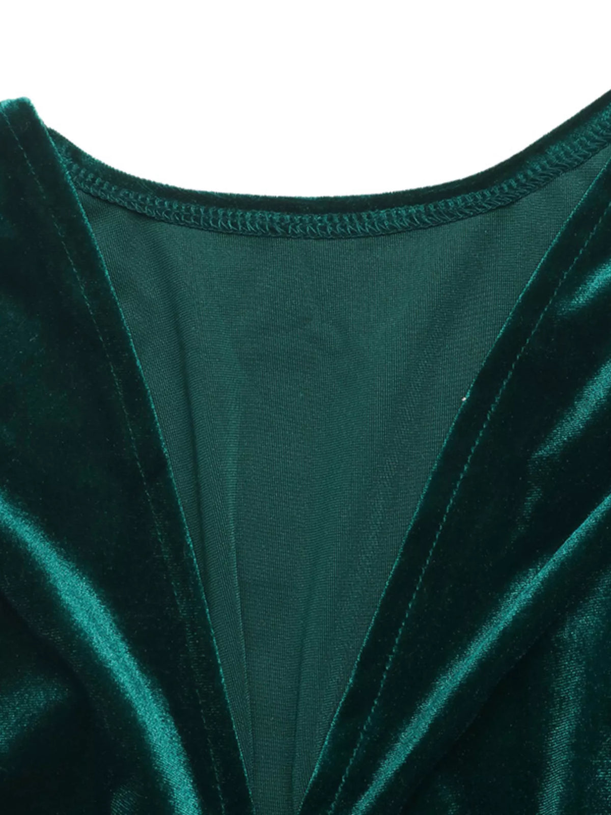 Velvet V-Neck Long Sleeve Maxi Dress - Lilixa.store