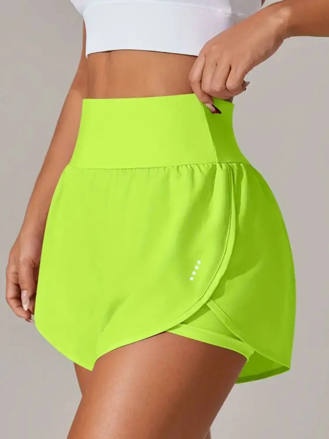 Pocketed High Waist Active Shorts - Lilixa.store