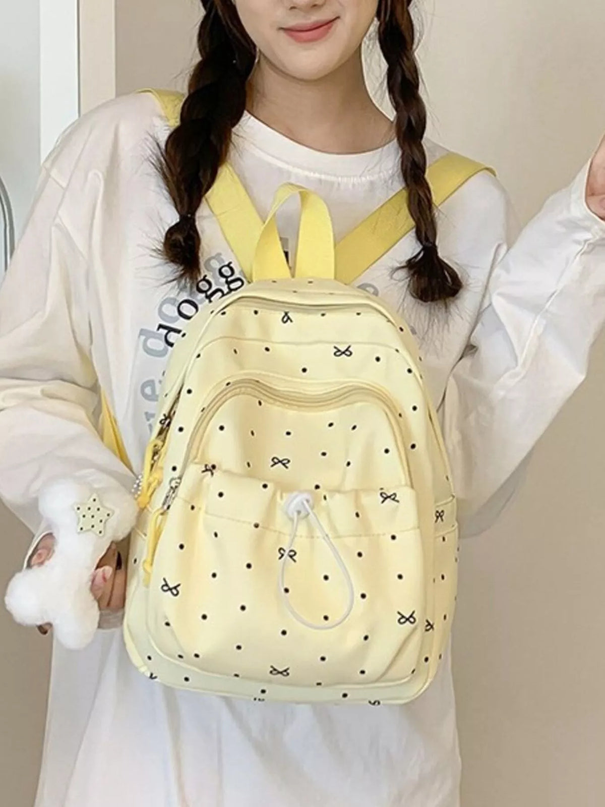 Polka Dot Lightweight Backpack Bag - Lilixa.store