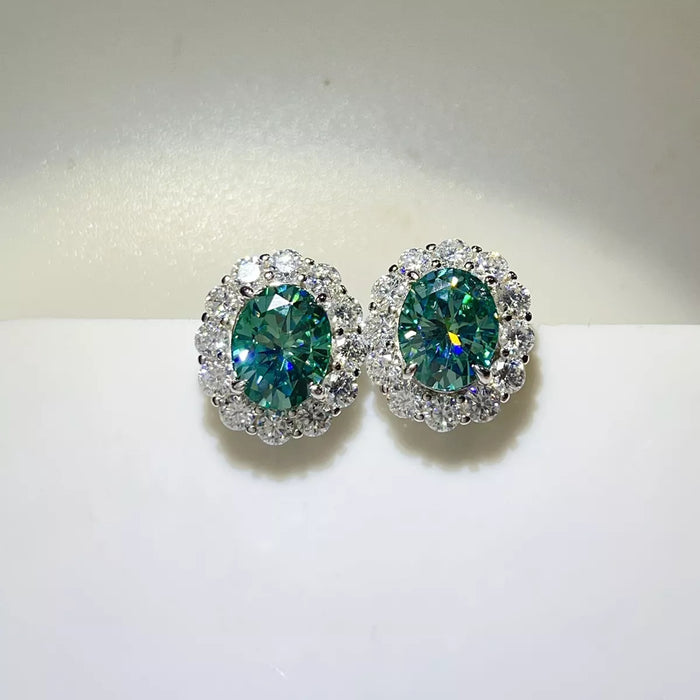 6 Carat Moissanite 925 Sterling Silver Earrings - Lilixa.store