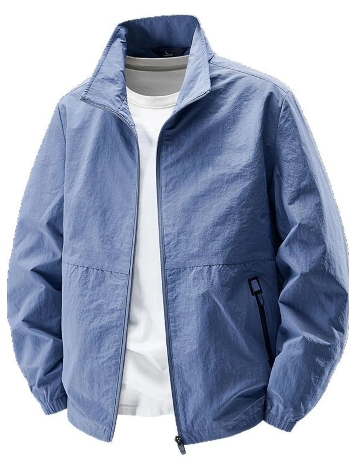 Men's Plus Size Zip Up Long Sleeve Jacket - Lilixa.store