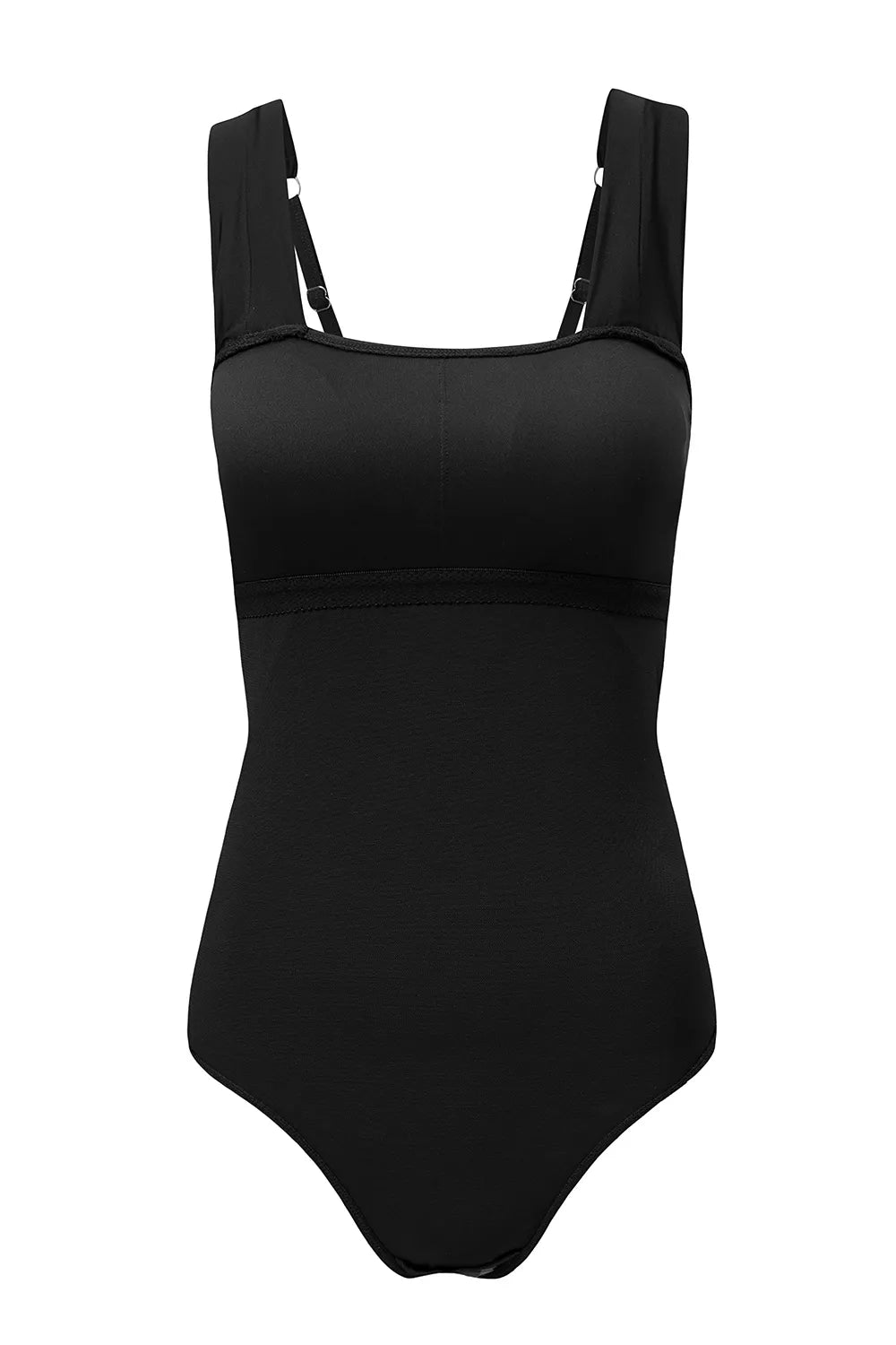 Square Neck Ruched Tommy Control One Piece Swimsuit - Lilixa.store