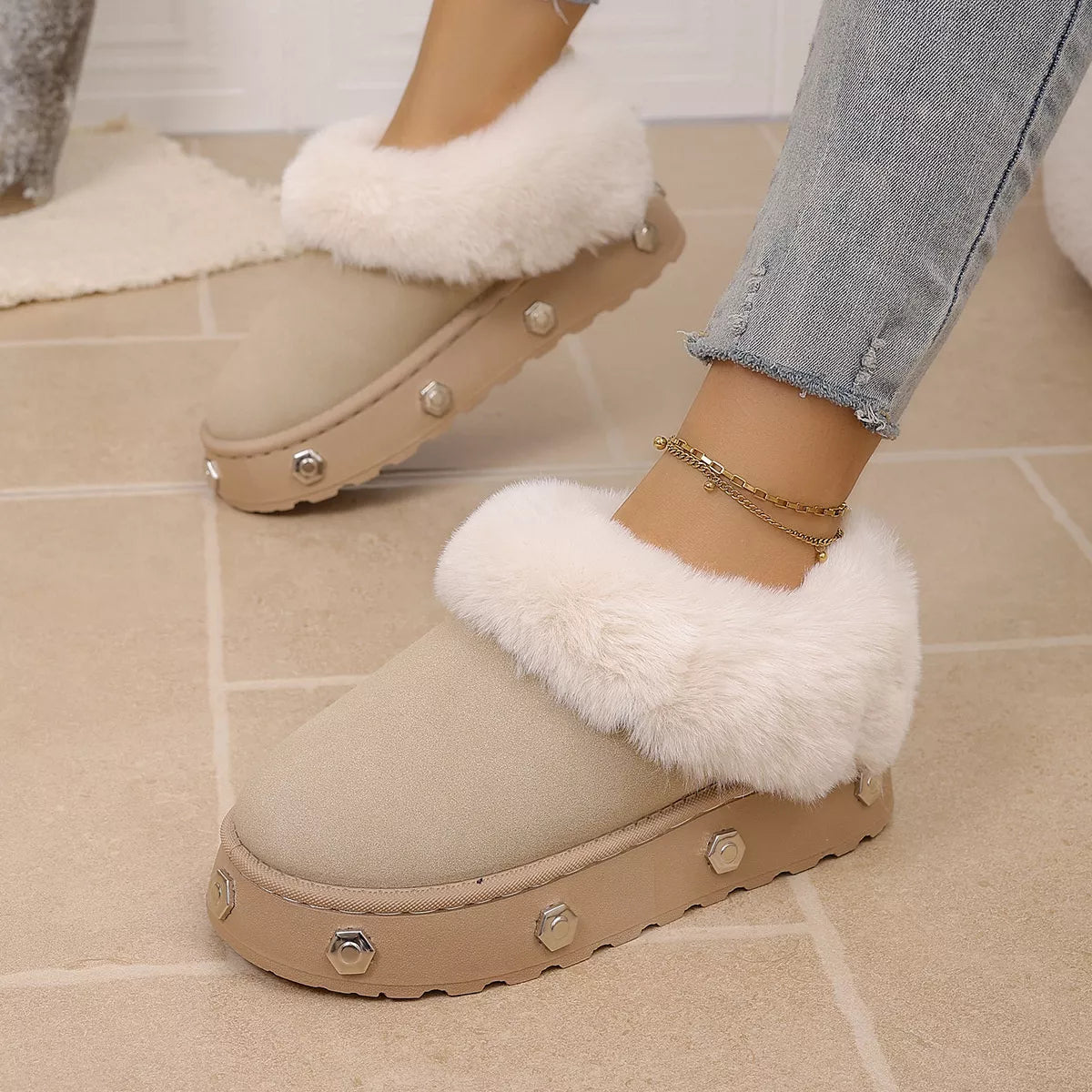 Round Toe Platform Boots - Lilixa.store