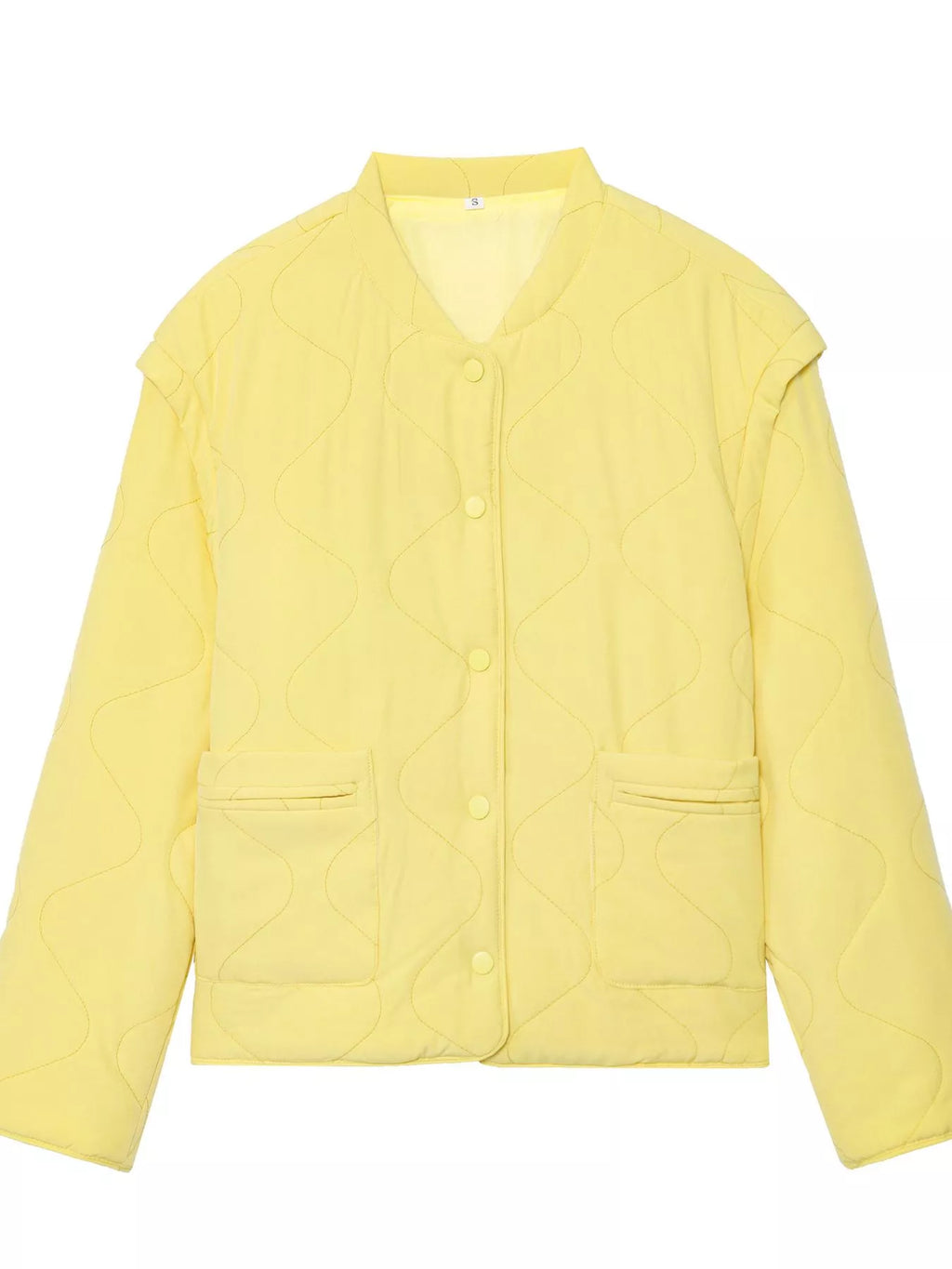 Quilted Lightweight Snap Down Puffer Jacket - Lilixa.store