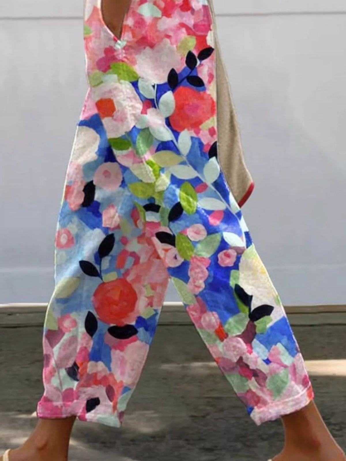 Floral Print Loose Casual Pants - Lilixa.store