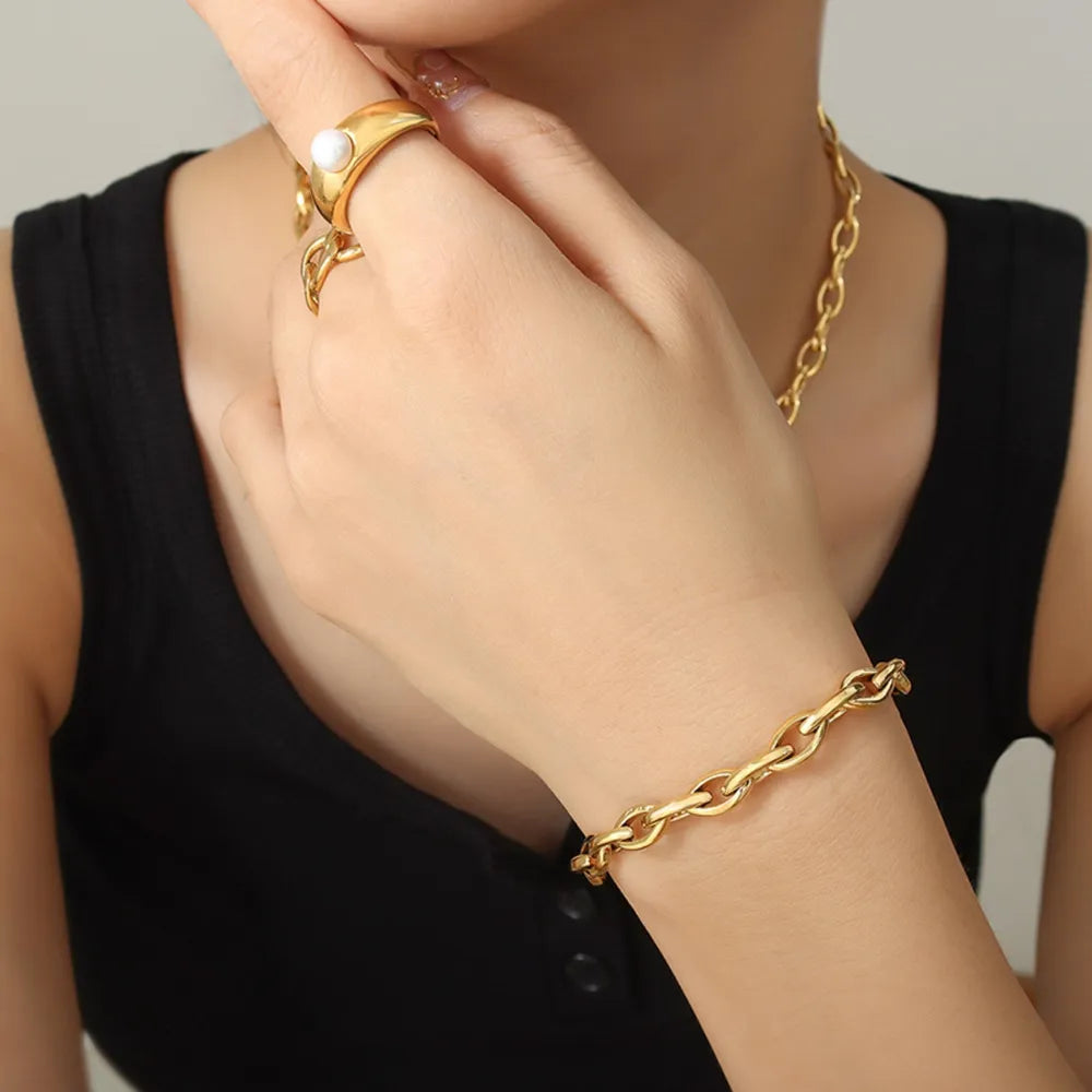 Edelstahlkettenarmband
