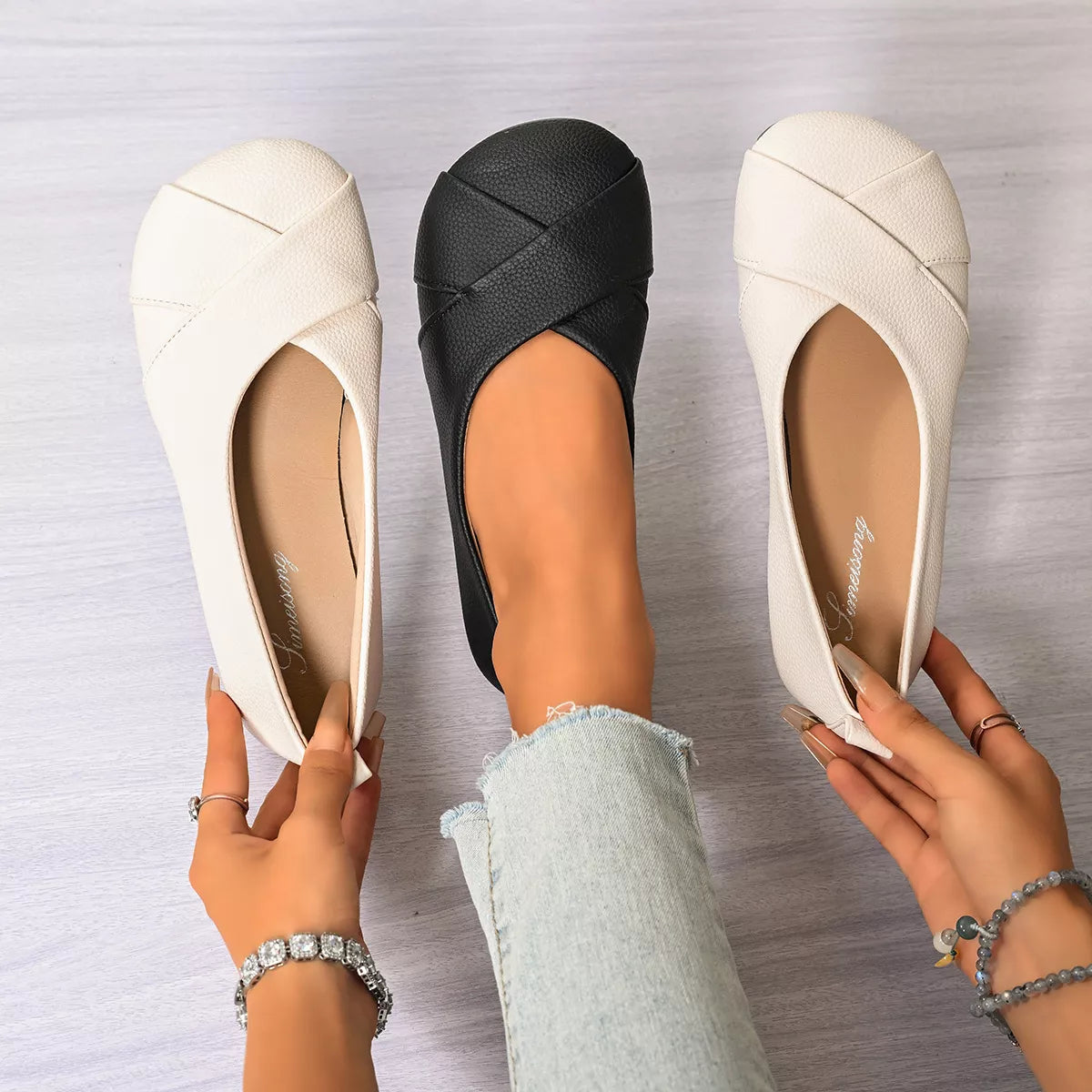 Round Toe Slip-Ons - Lilixa.store