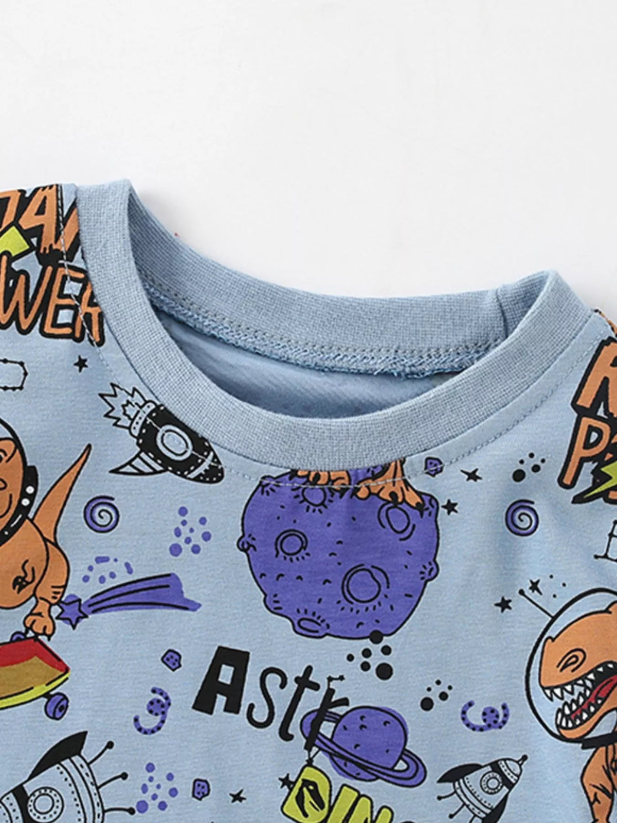 Children's Dinosaur Astronaut Print T-Shirt - Lilixa.store