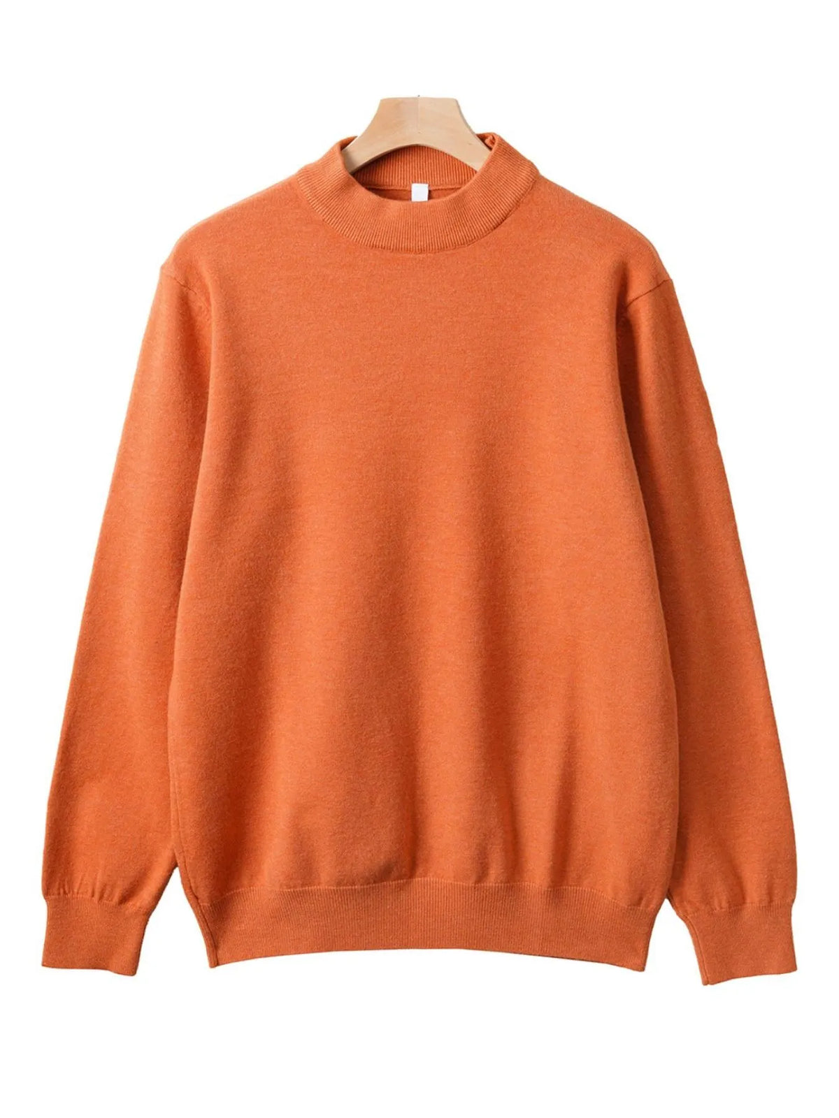 Men's Plus Size Round Neck Long Sleeve Sweater