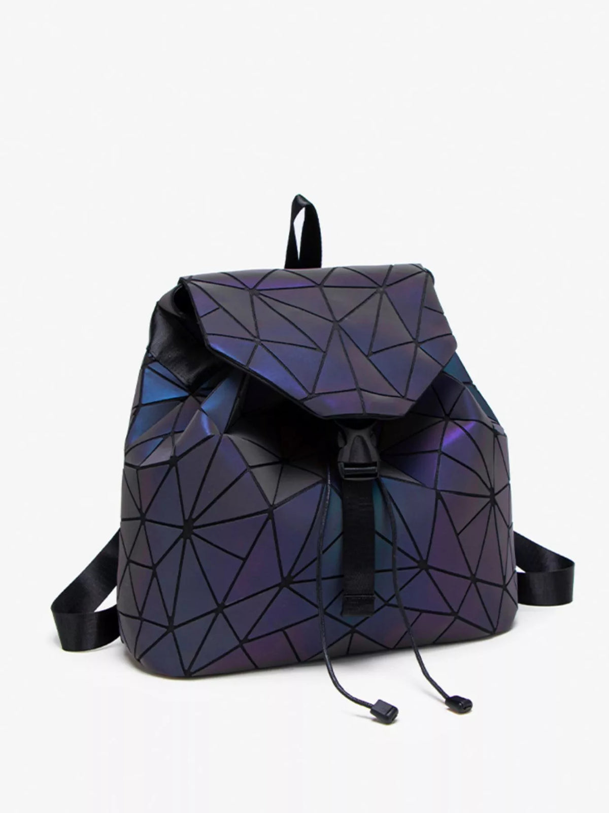 Geometric Buckle Backpack Bag - Lilixa.store