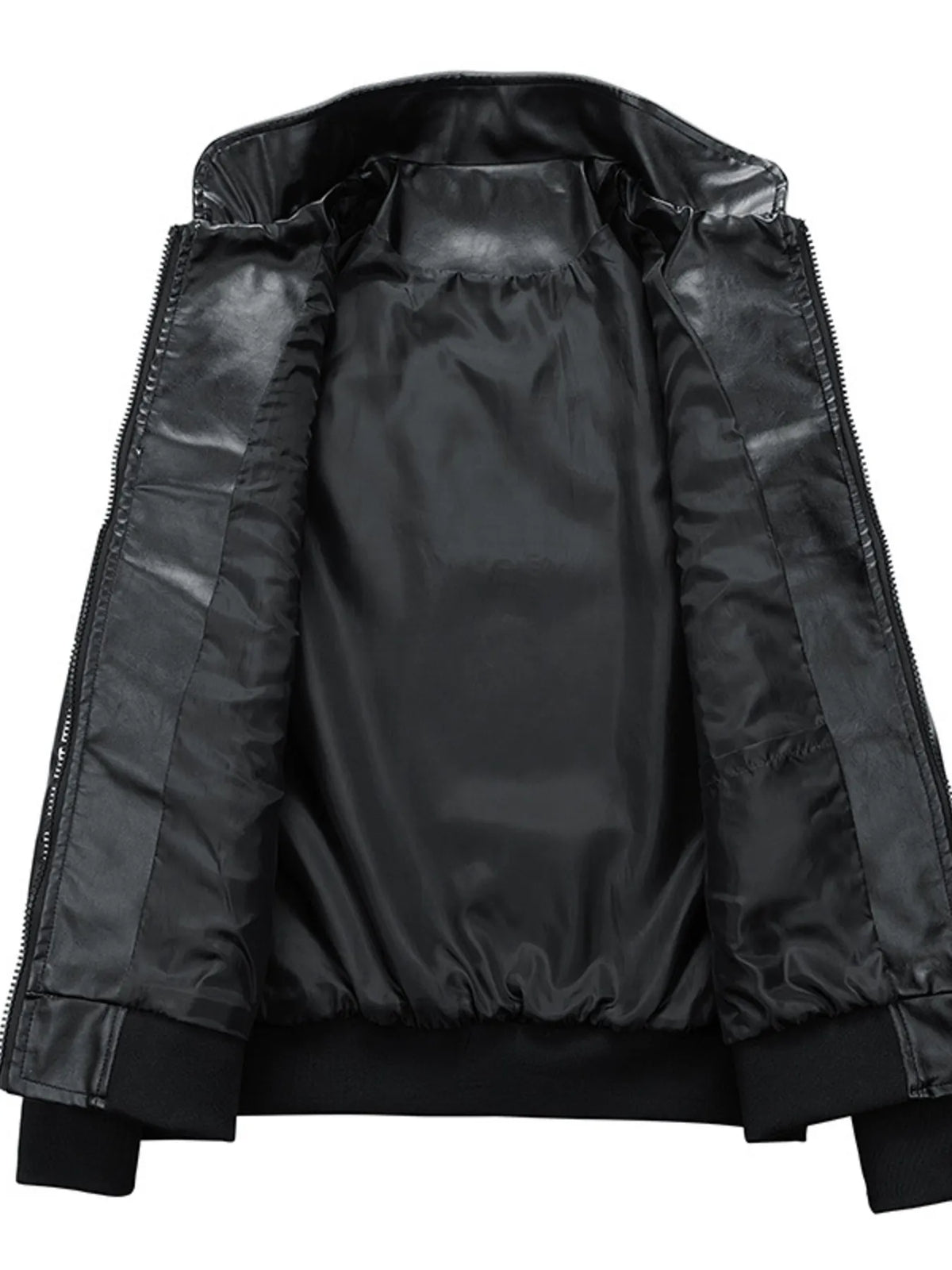 Men's Plus Size Racing-Inspired Zip Up Jacket - Lilixa.store