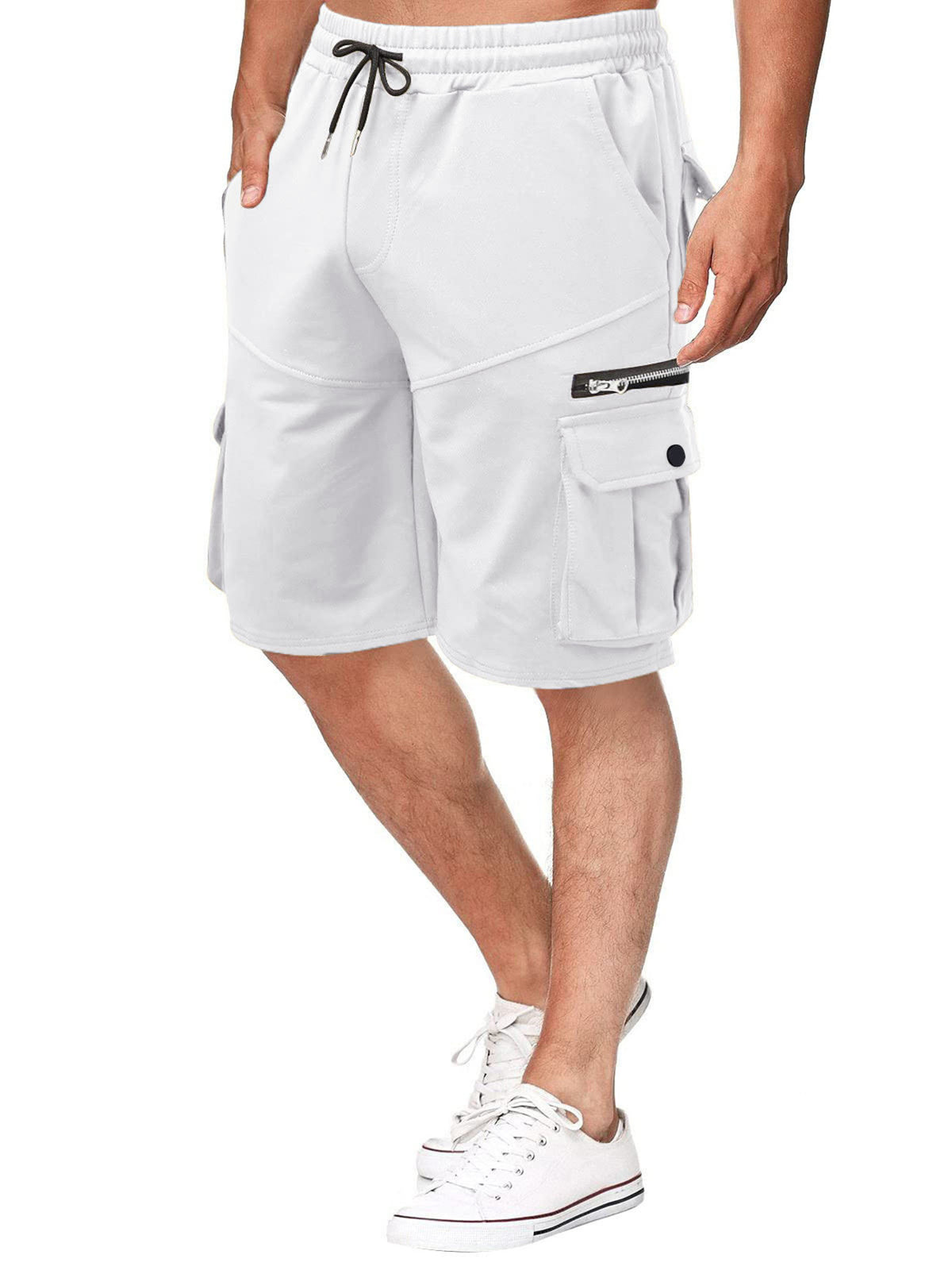 Men's Full Size Drawstring Cargo Shorts Plus Size