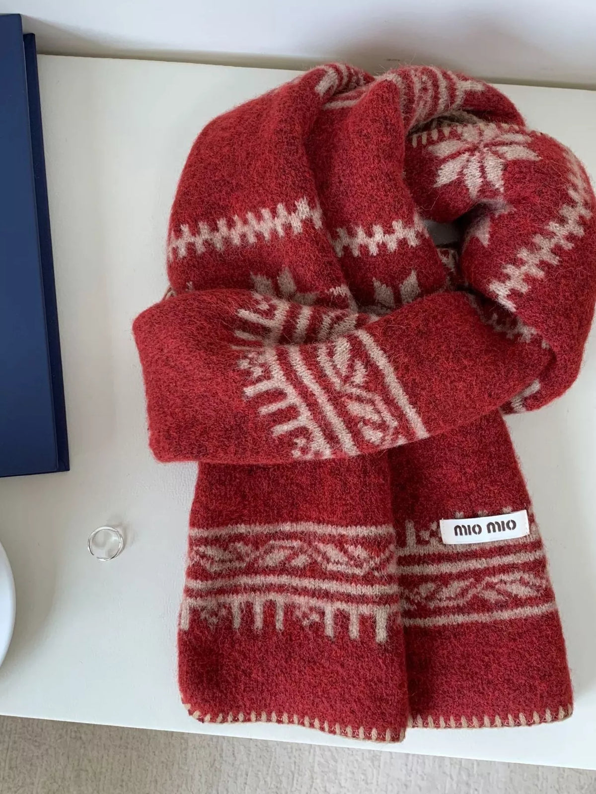 Vintage Pattern Knitted Scarf - Lilixa.store