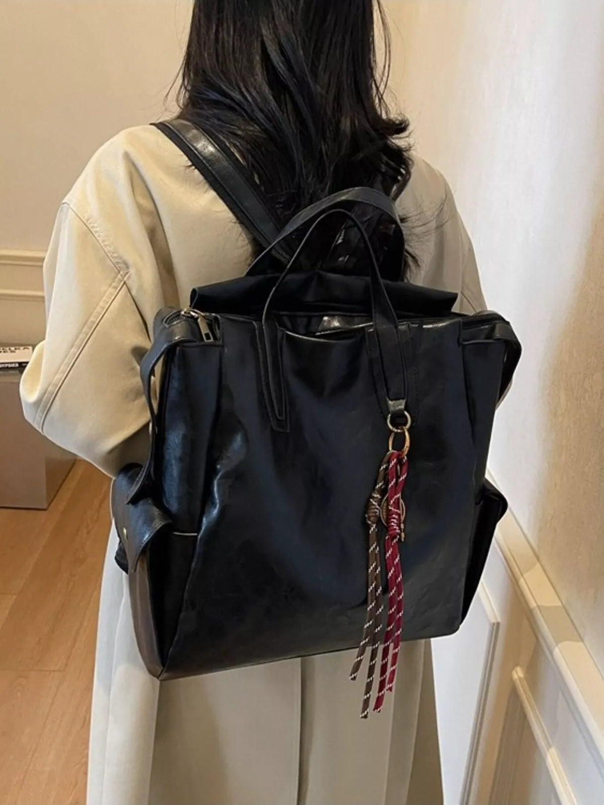 Vintage Leather Convertible Backpack Bag - Lilixa.store