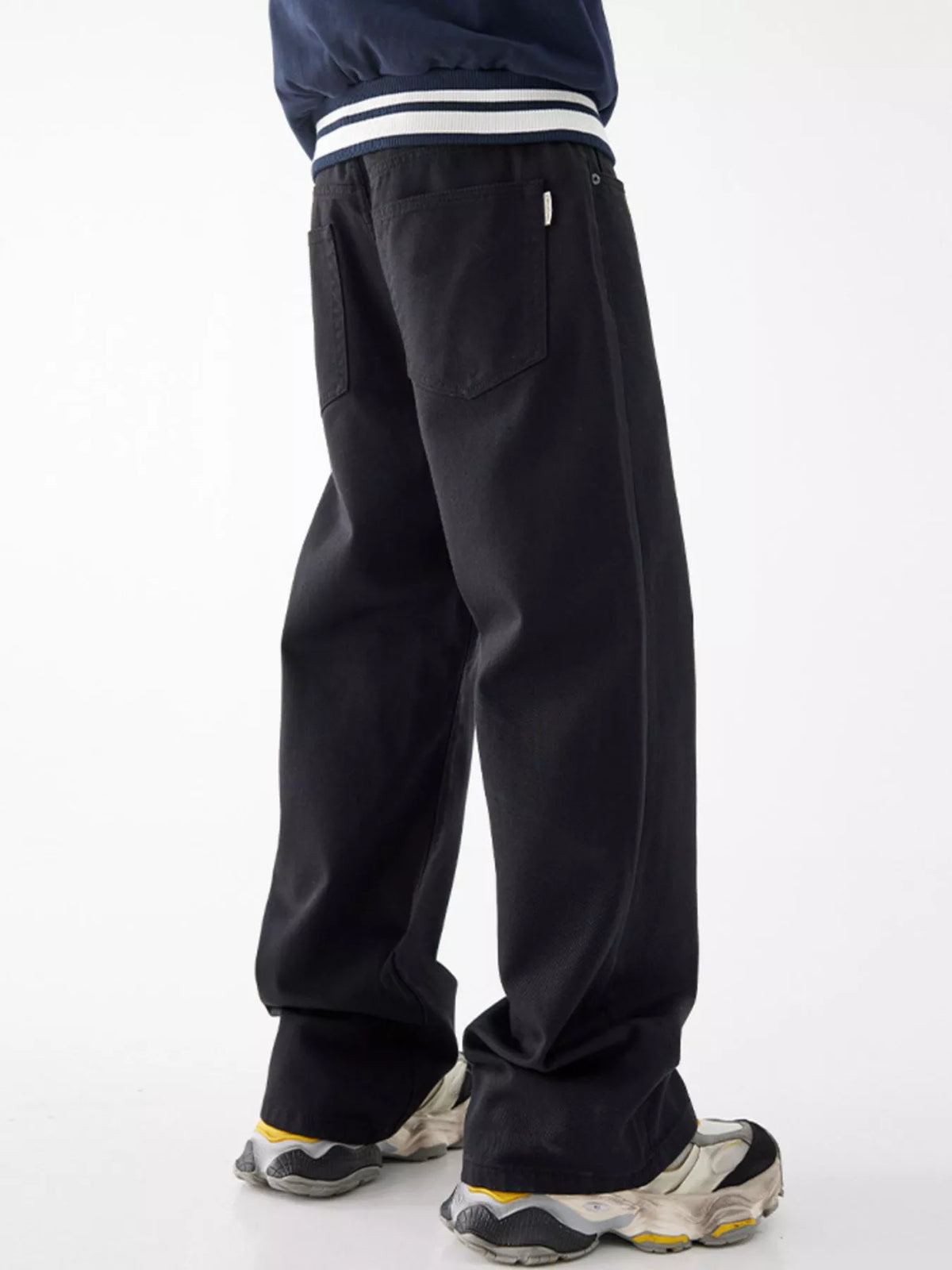 Men's Wide Leg Jeans with Pockets - Lilixa.store