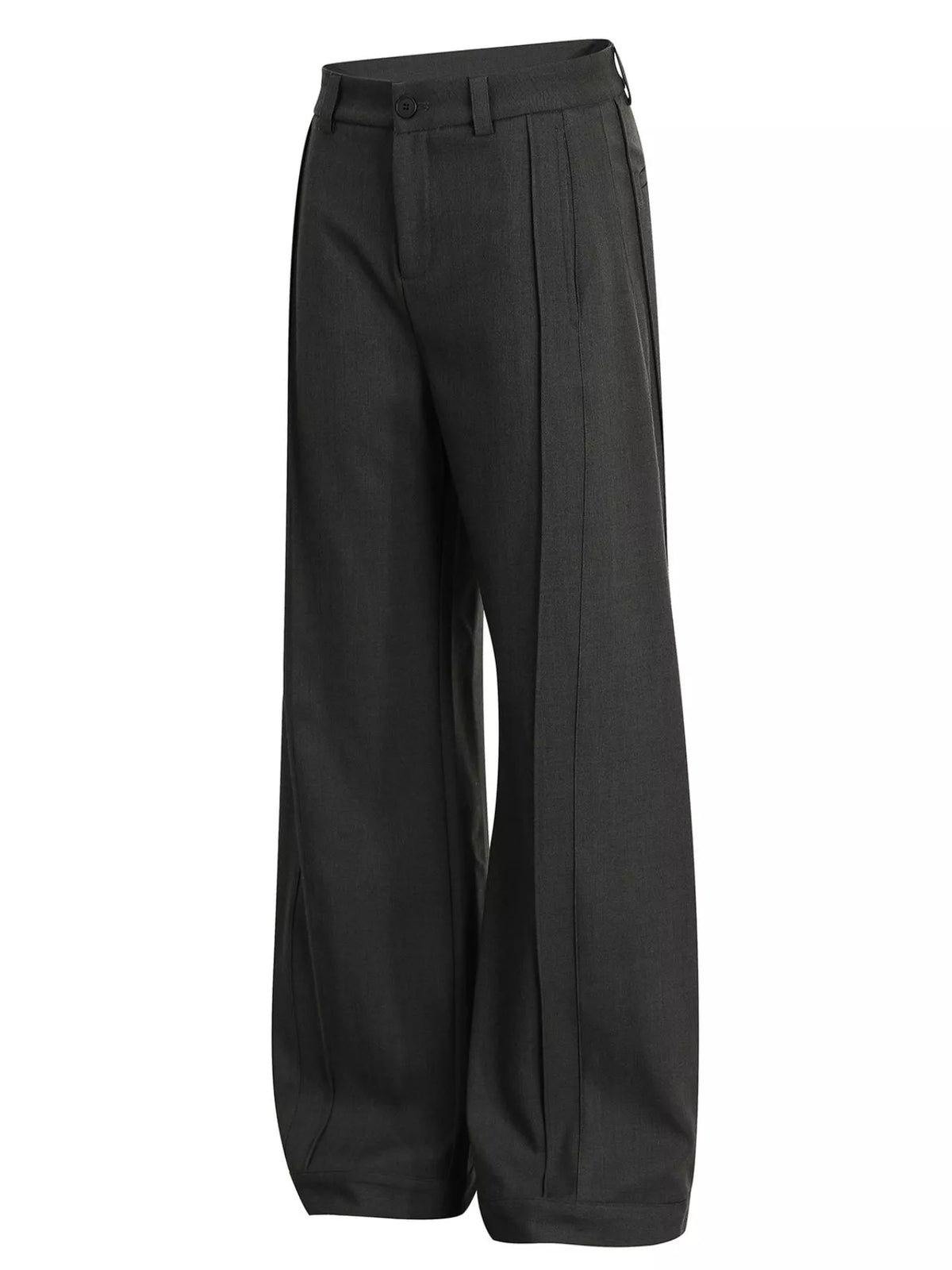 Men's Wide-Legged Pleated Pants