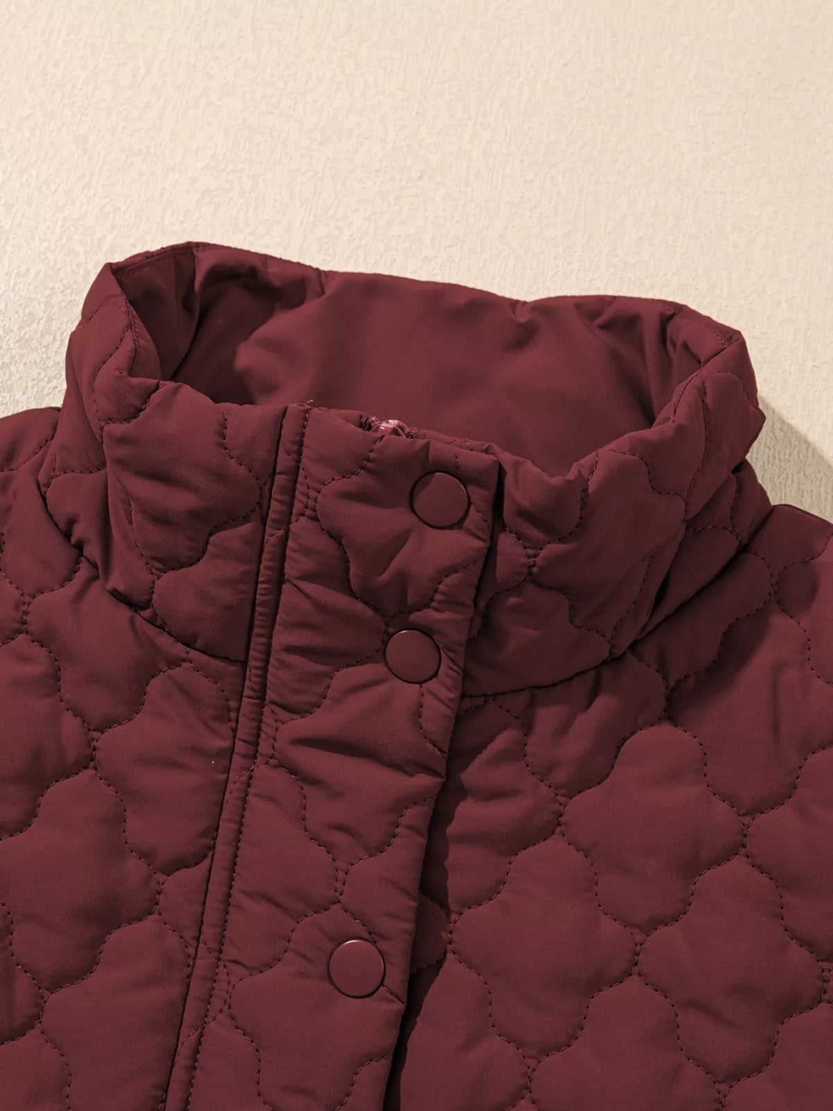 Quilted Snap Down Zip Up Vest Coat - Lilixa.store