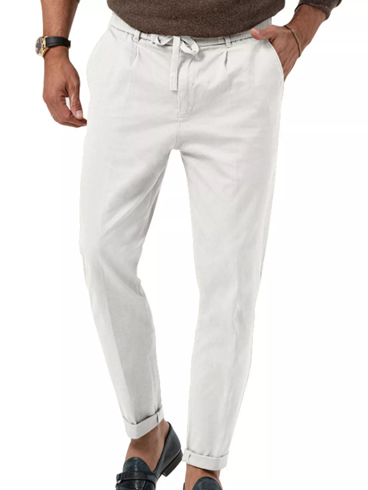 Men's Full Size Casual Drawstring Pants Plus Size