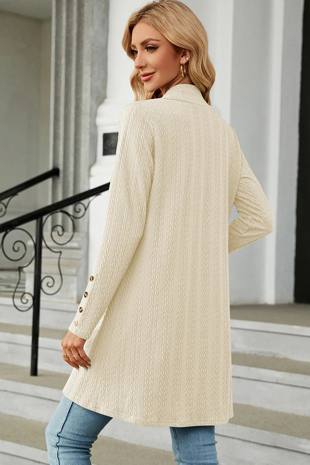 Open Front Long Sleeve Cardigan, view 25