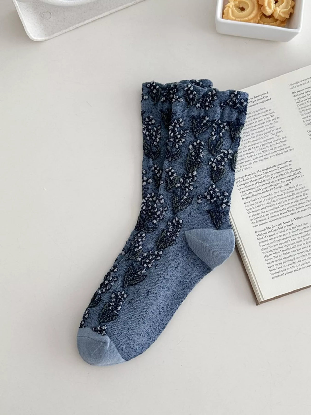 Vintage Textured Crew Socks - Lilixa.store