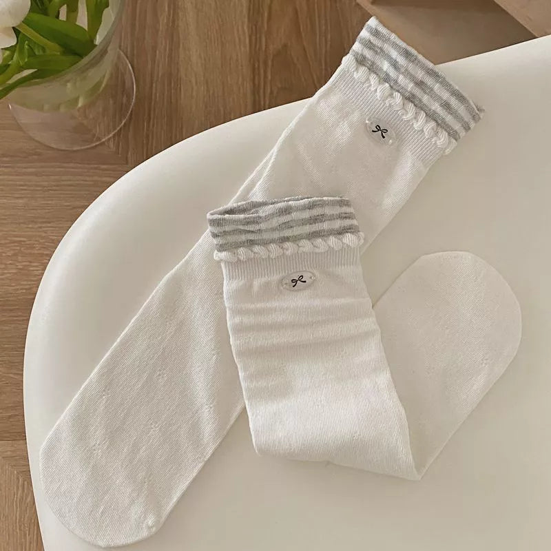 Breathable Cotton Casual Crew Socks Set
