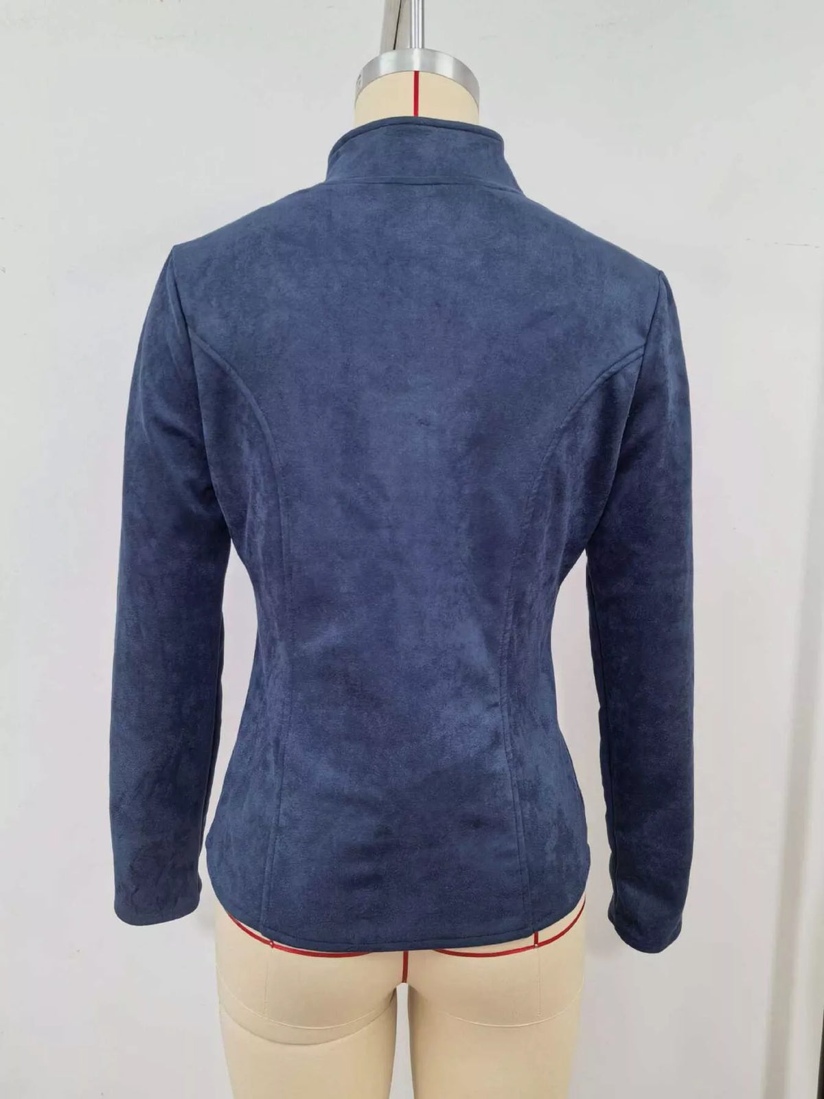 Slim-Fit Zip-Up Jacket - Lilixa.store