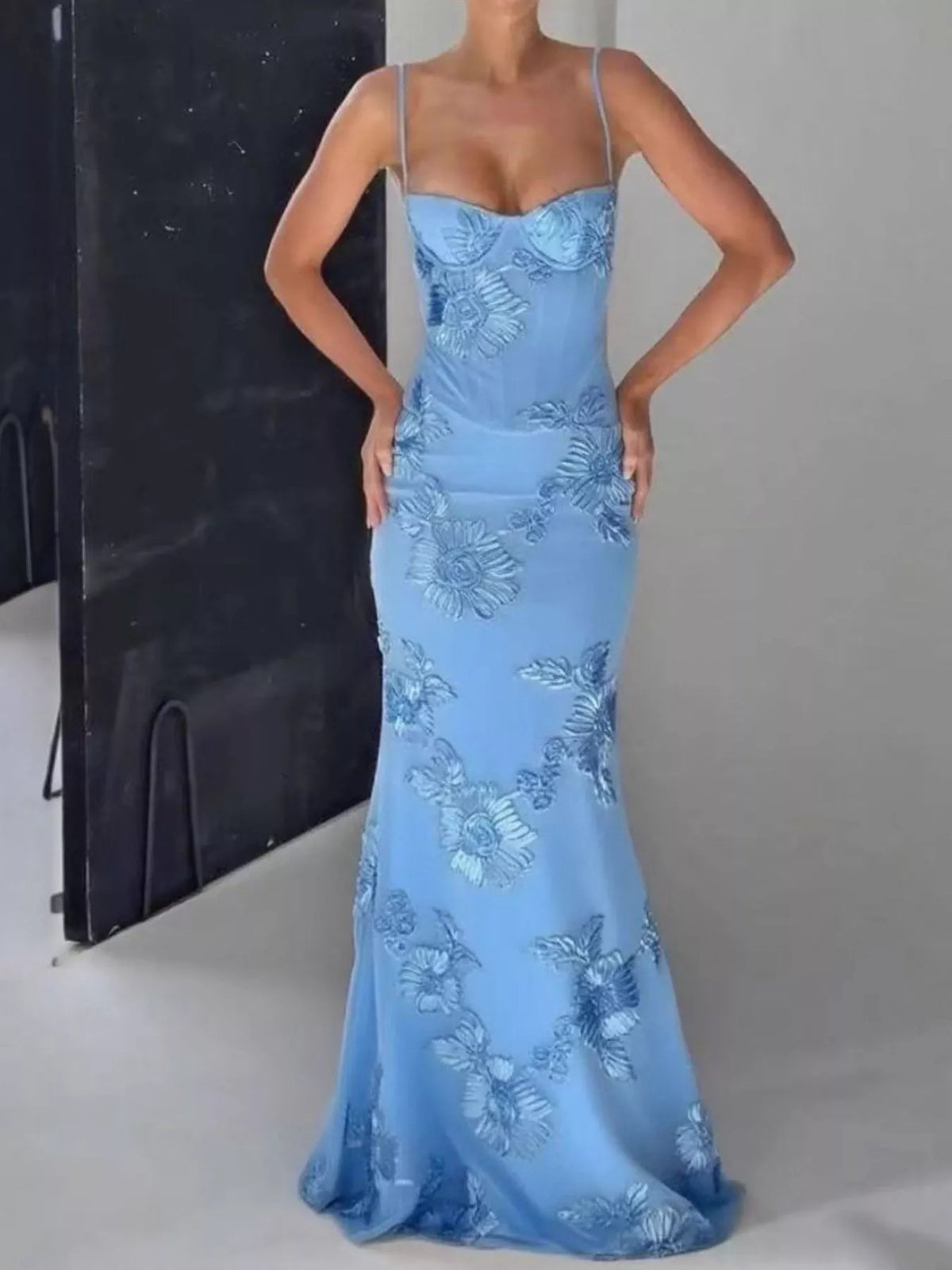 Sweetheart Neck Spaghetti Strap Maxi Dress - Lilixa.store