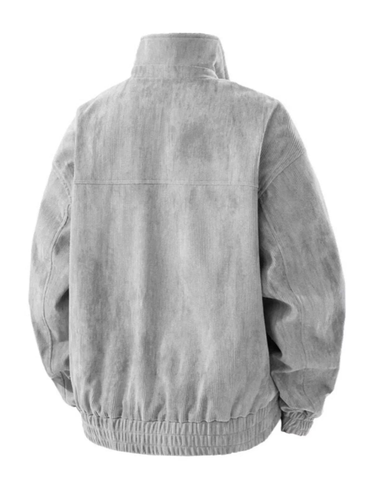 Men's Plus Size Casual Corduroy Snap-Down Jacket - Lilixa.store