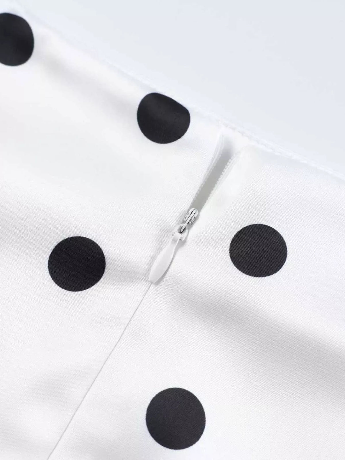 Polka Dot Midi Skirt with Lace Trim - Lilixa.store