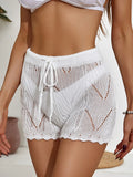 Drawstring Cutout Swim Shorts - Lilixa.store
