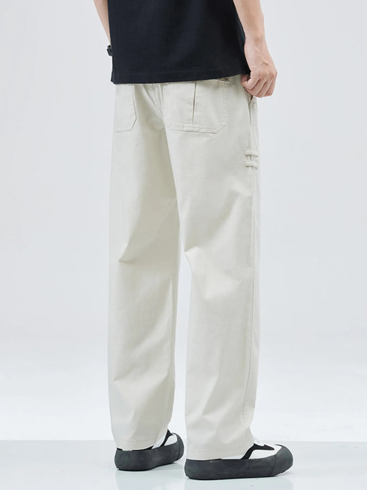 Men's Full Size Casual Loose Fit Straight Leg Pants Plus Size, view 2
