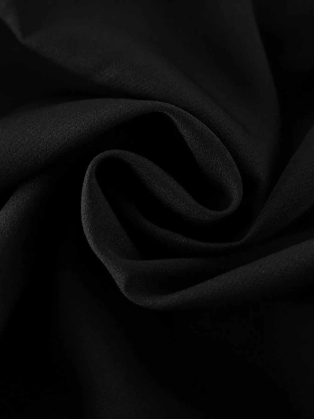 Fitted Button-Down Jacket in Black, view 13