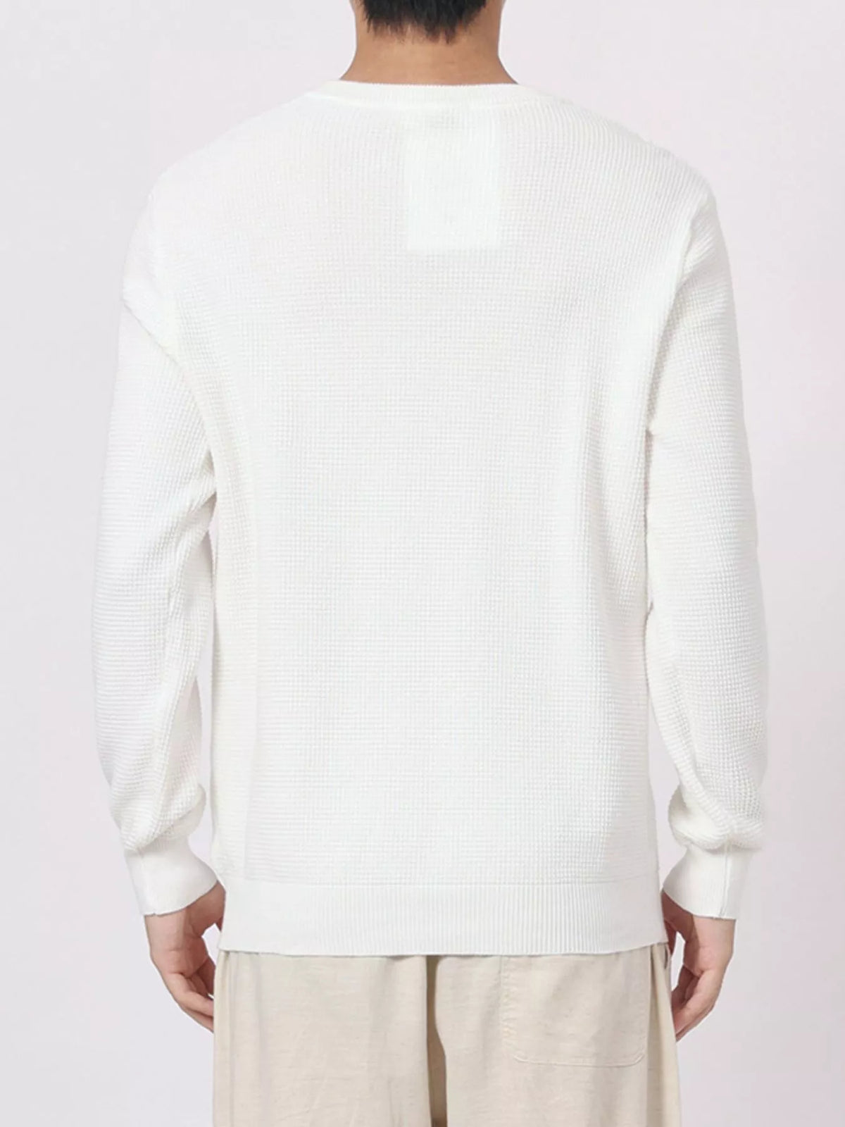 Men's Plus Size Button Detail Waffle Knit Top - Lilixa.store