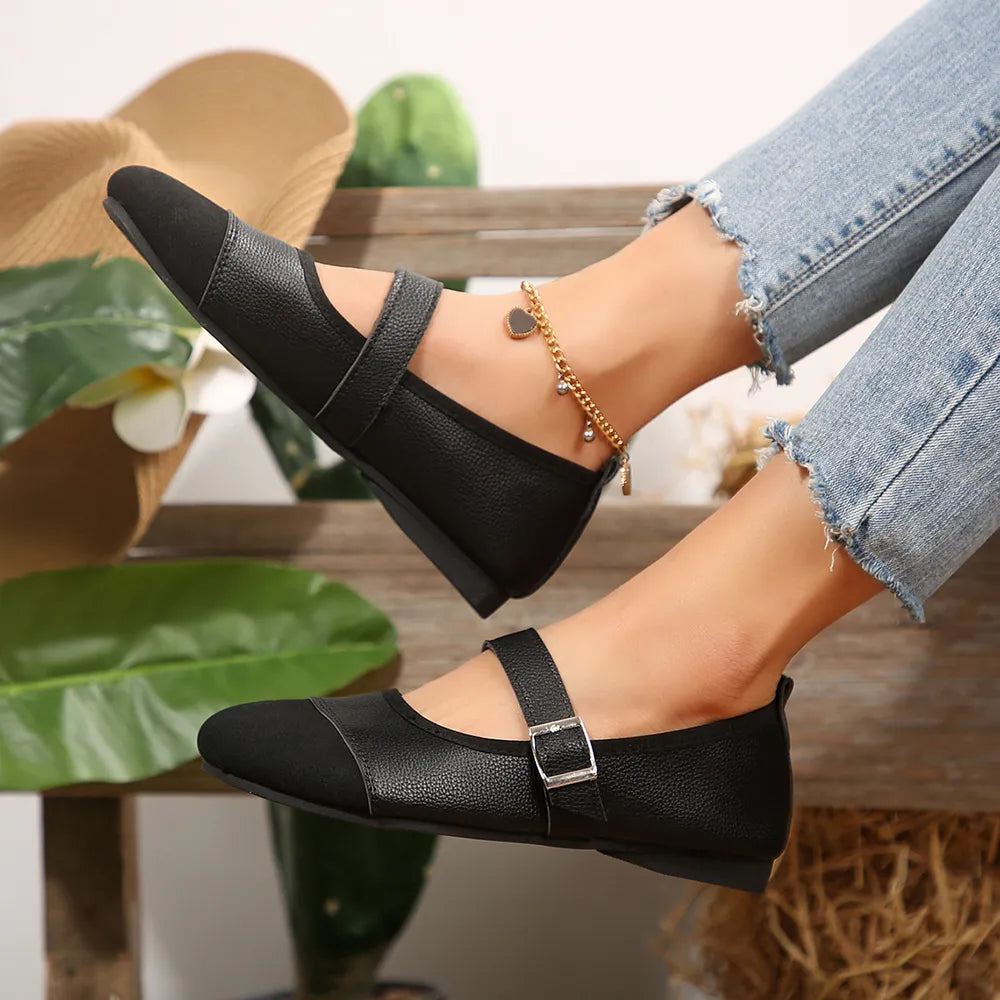 Round Toe Flats Loafers, view 2