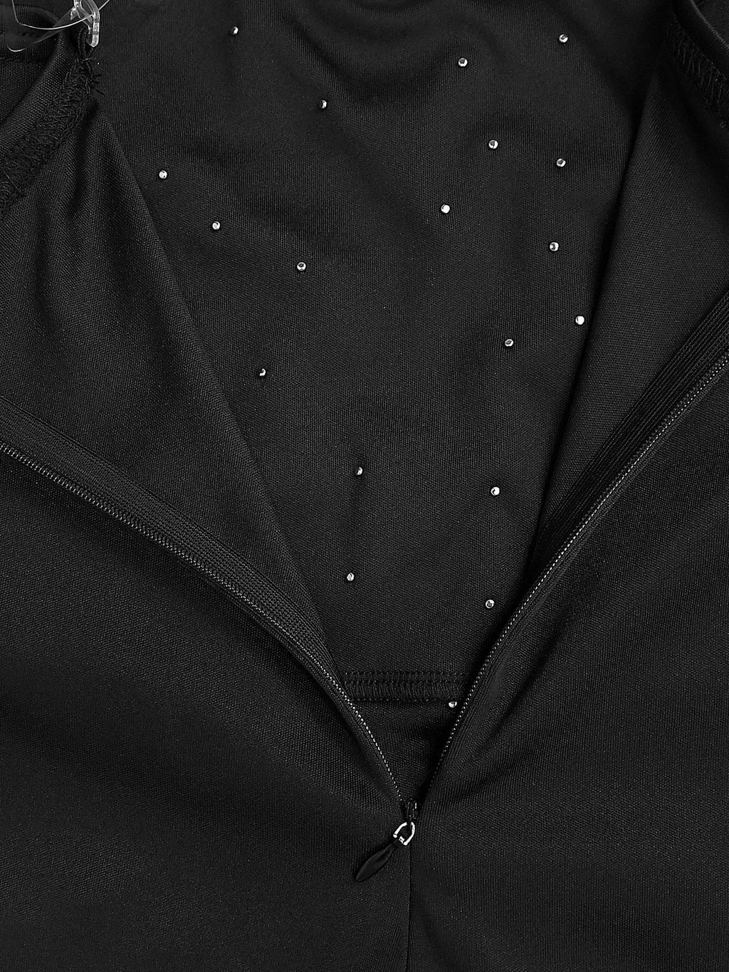 Rhinestone Pearl Detail One-Shoulder Mermaid Maxi Dress - Lilixa.store