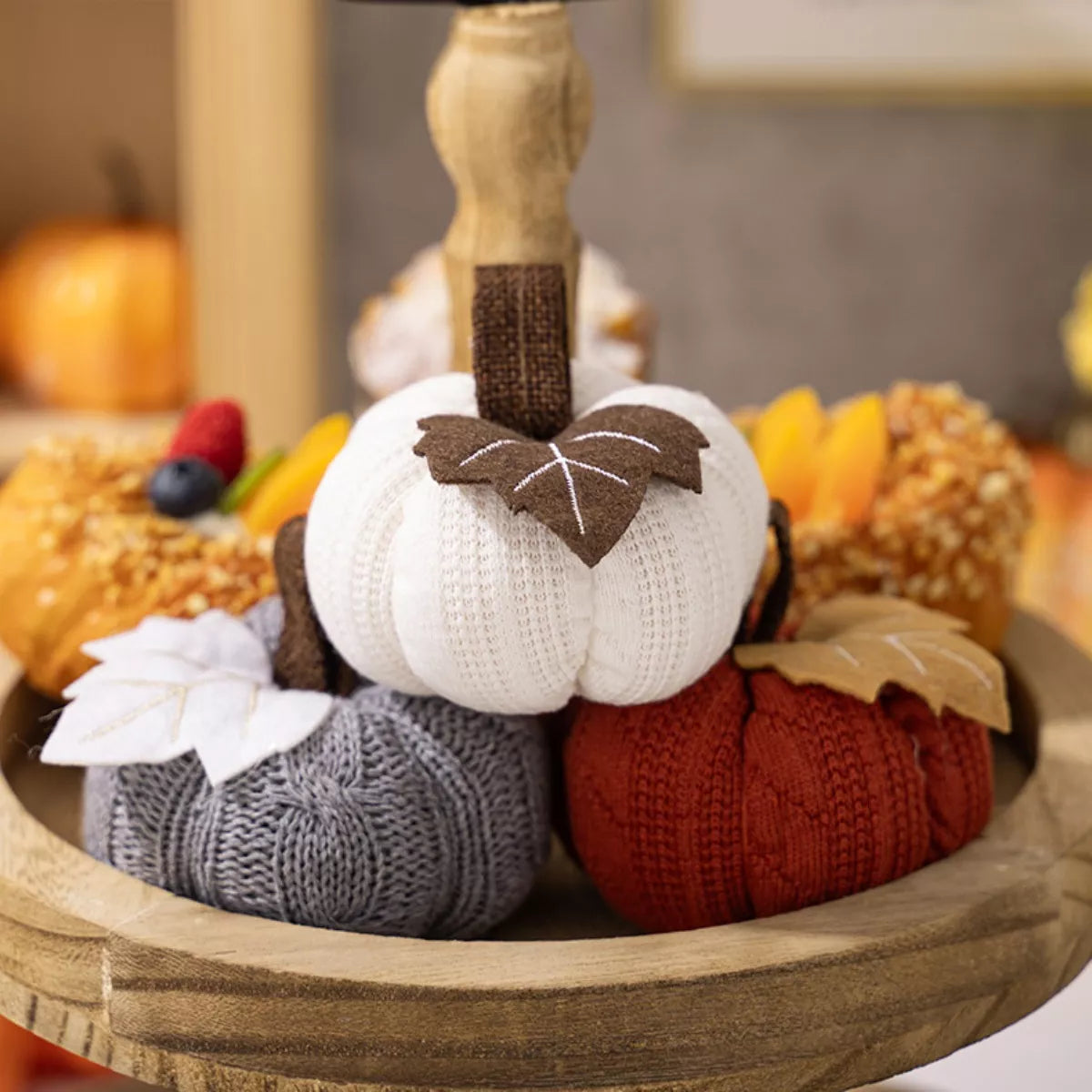 Knitted Pumpkin Decorative Ornaments - Lilixa.store