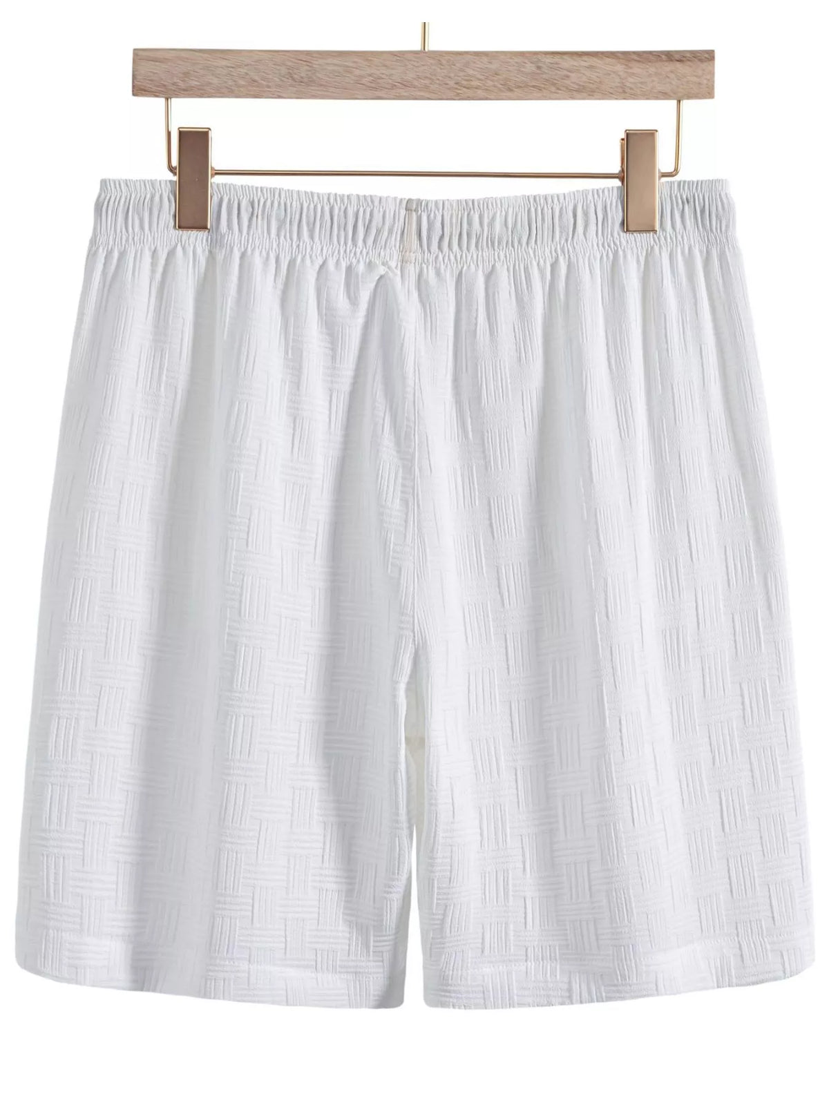 Men's Textured Drawstring Shorts - Lilixa.store