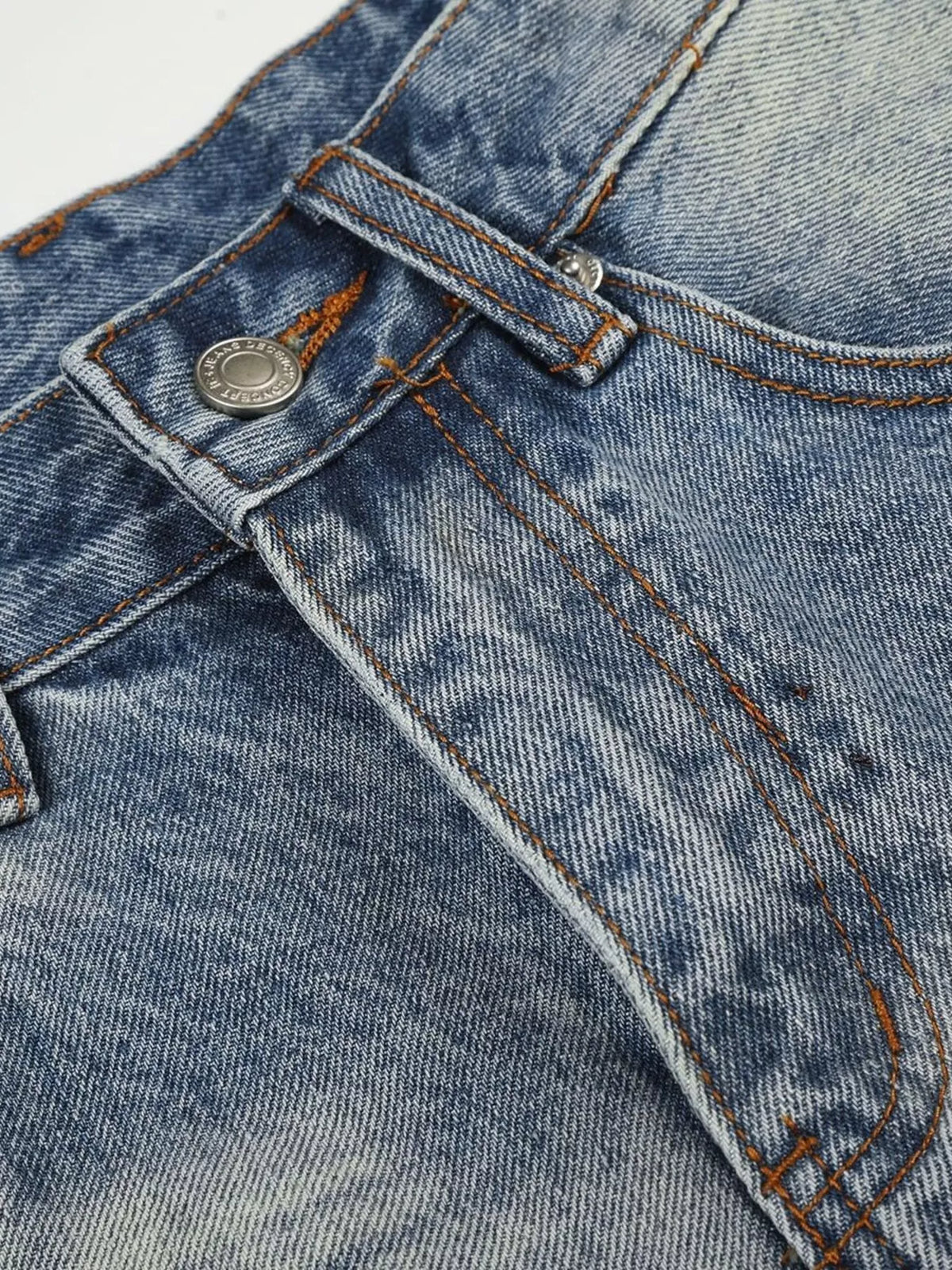 Men's Vintage Wash Wide Leg Denim Capris - Lilixa.store