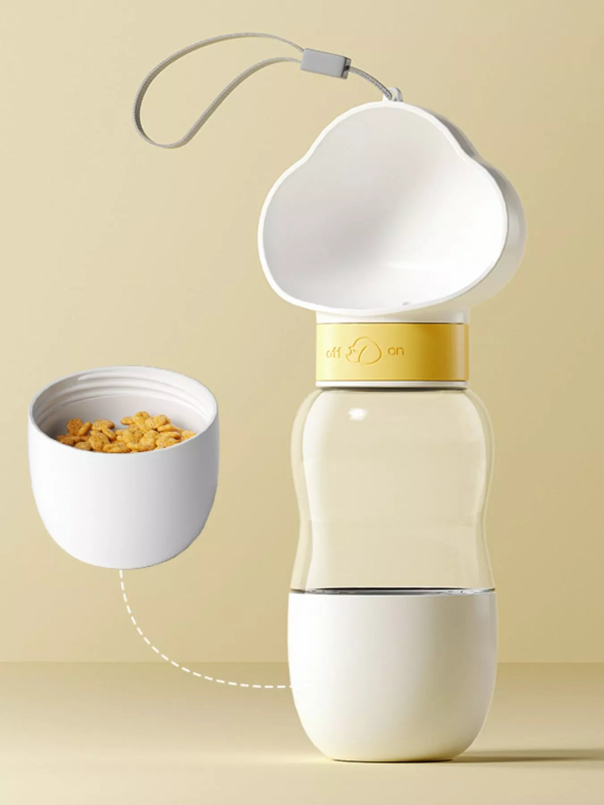 Portable 2-in-1 Pet Water and Food Bowl