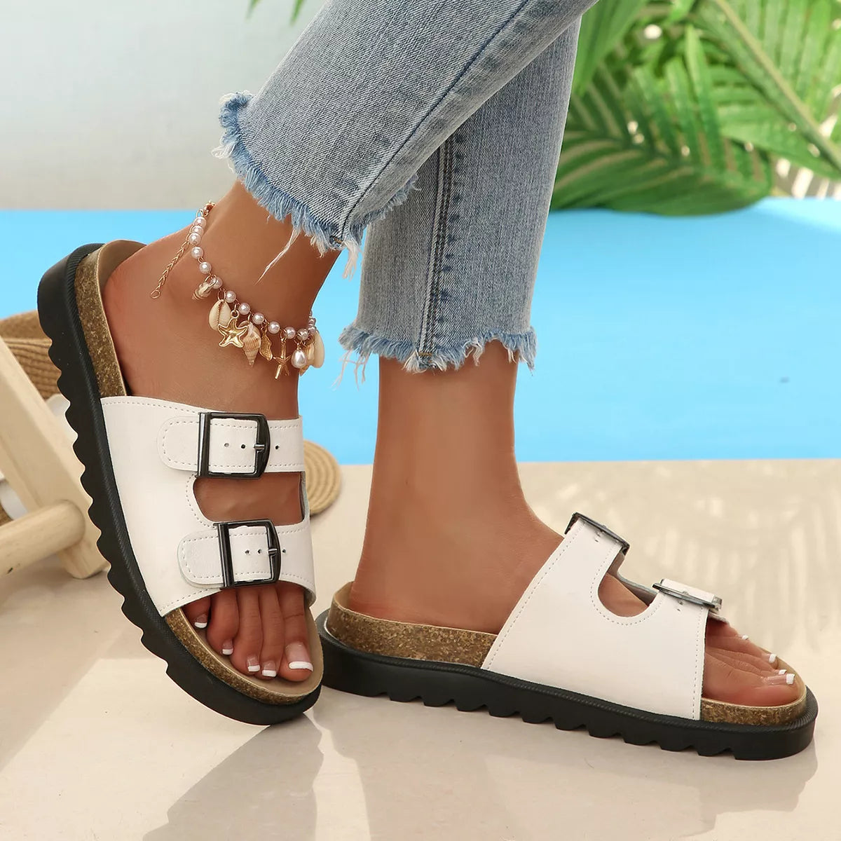 Open Toe Flats Sandals