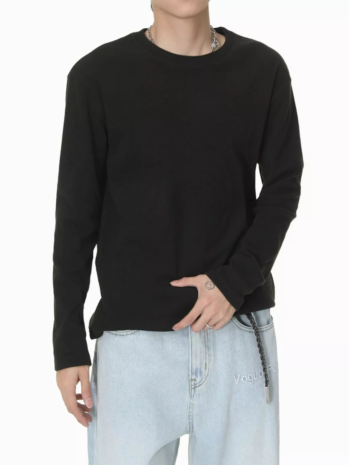 Men's Long-Sleeve Crew Neck T-Shirt - Lilixa.store